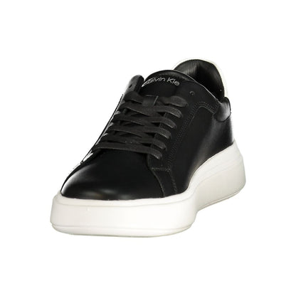 Black Leather Men's Sneaker