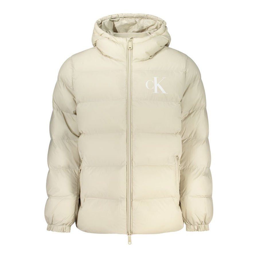 Beige Nylon Men's Jacket