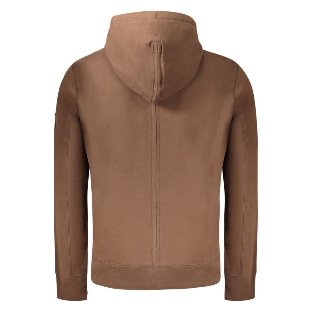 Brown Cotton Men's Sweatshirt