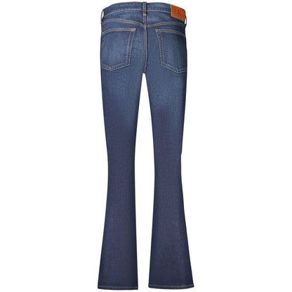 Blue Cotton Womens Jeans