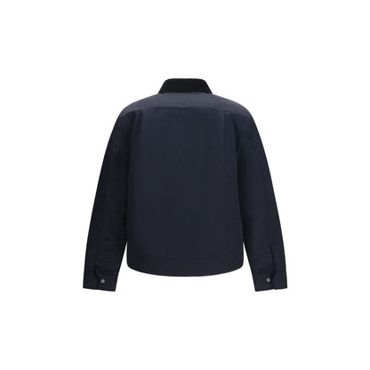 Blue Recycled Polyamide Full-Length Jacket