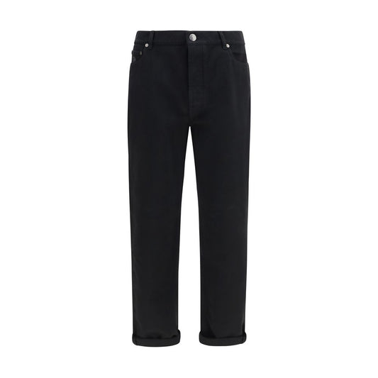 Black Cotton Jeans Denim