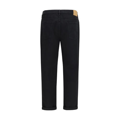 Black Cotton Jeans Denim