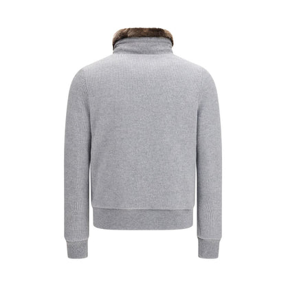 Gray Goose Down Full-Length Jacket