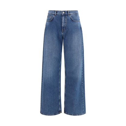 Blue Cotton Jeans Denim