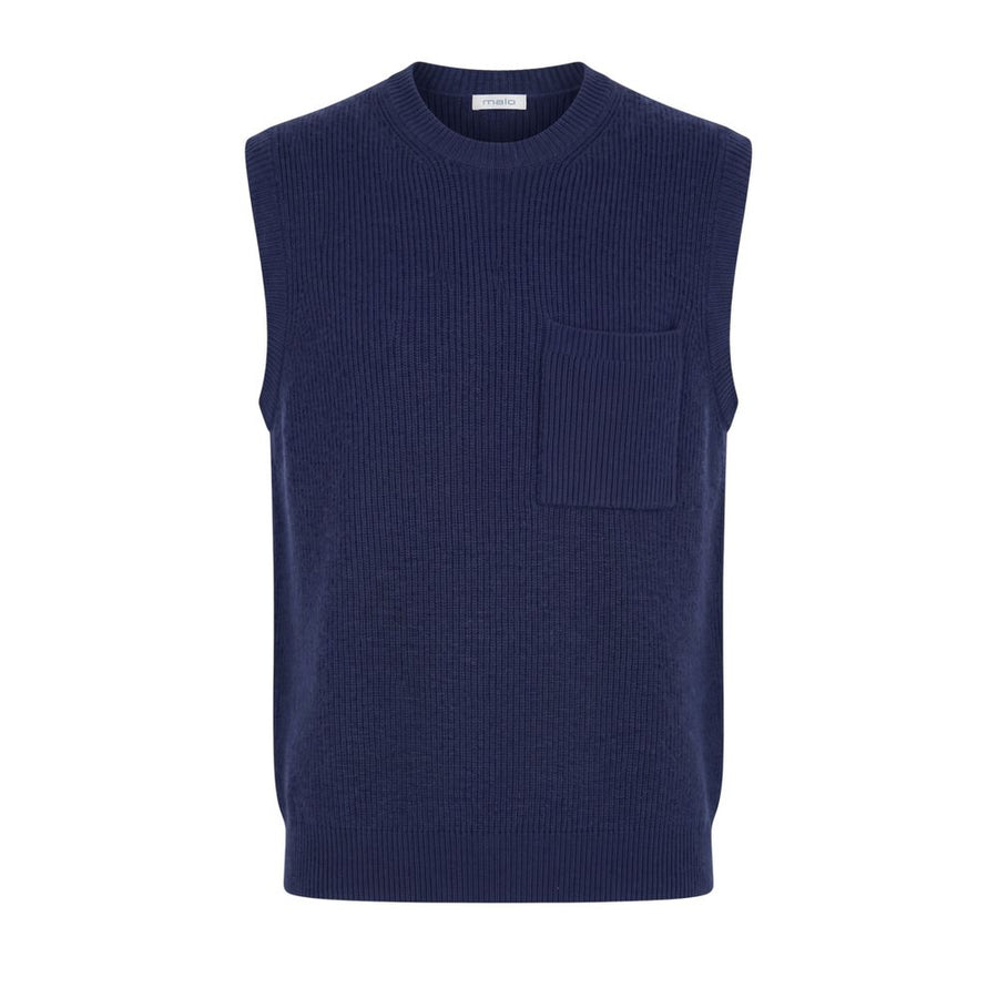 Blue Wool Men's Sweater