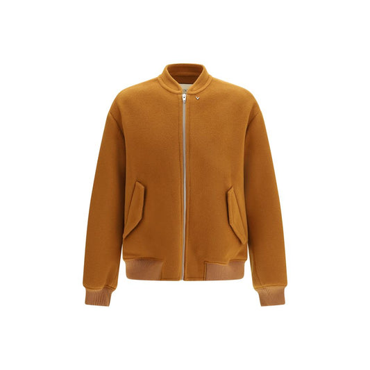Brown Wool Oves Aries Bomber