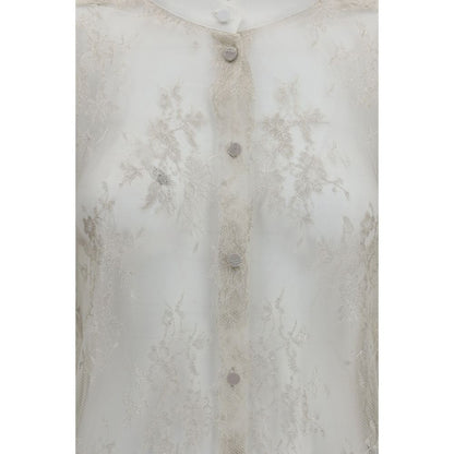 Beige Polyamide Blouse
