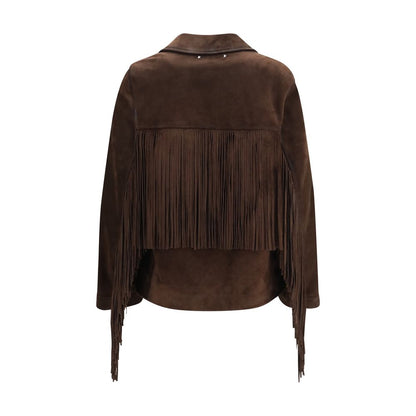 Brown Suede Leather Leather Jacket