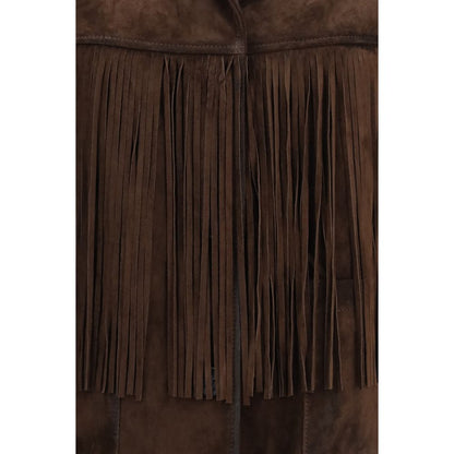 Brown Suede Leather Leather Jacket