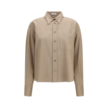 Beige Denim Shirt