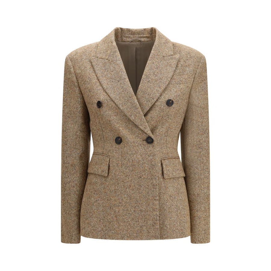 Beige Wool Oves Aries Full-Length Jacket