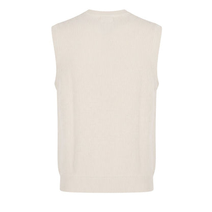 White Wool Men Sweater