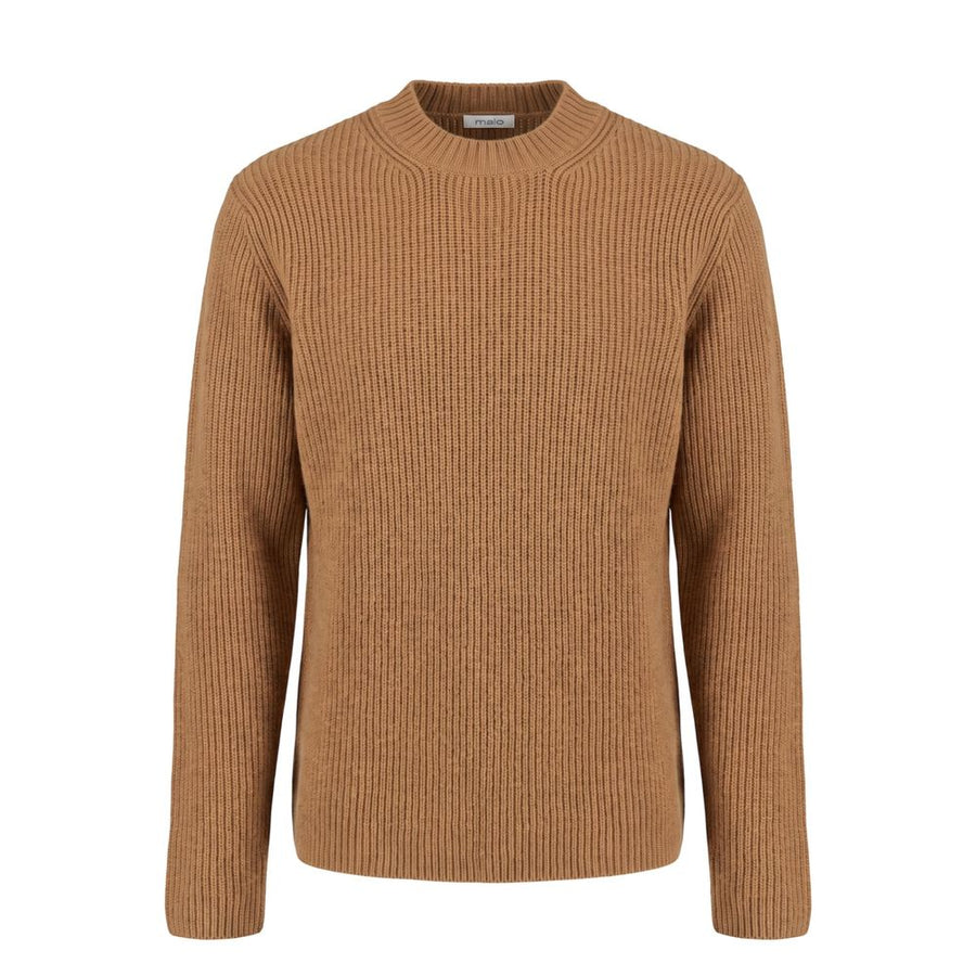 Brown Wool Men Sweater