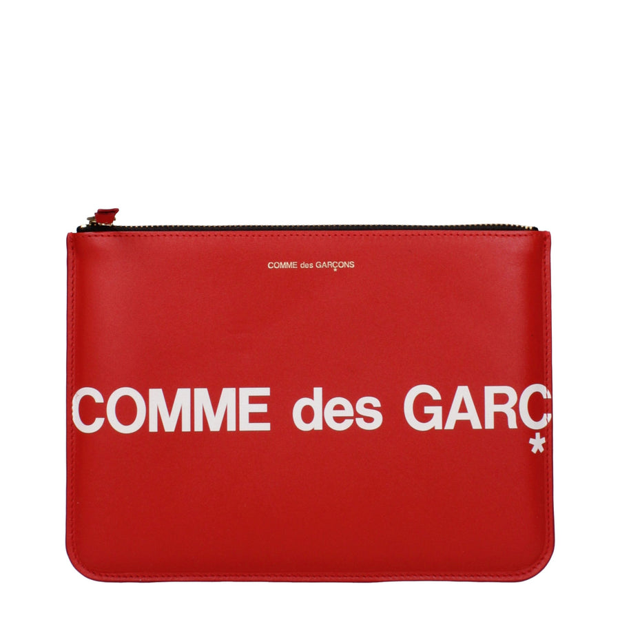 Red Leather Clutch Bag