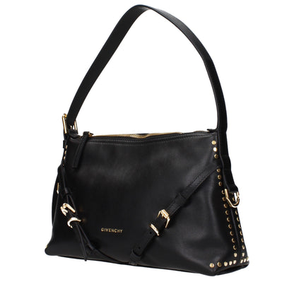 Black Leather Shoulder Bag
