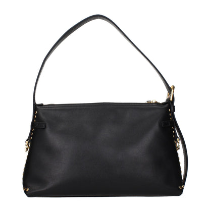 Black Leather Shoulder Bag
