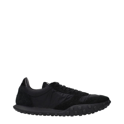 Black Fabric Sneakers
