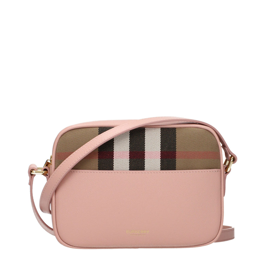 Pink Leather Crossbody Bag
