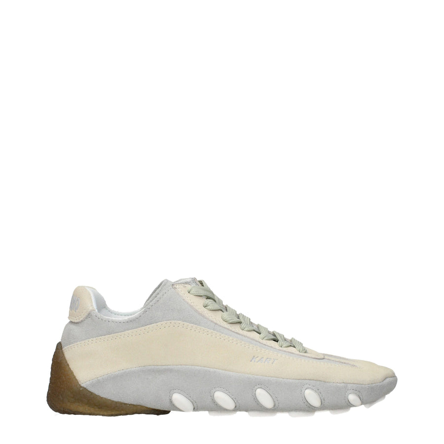 Beige Leather Sneakers