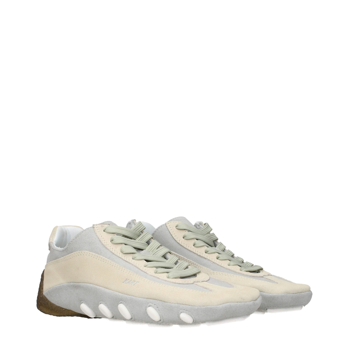 Beige Leather Sneakers