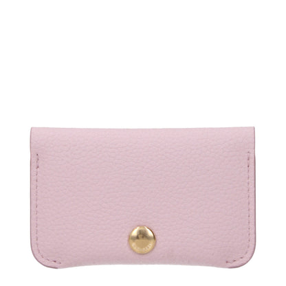 Pink Leather Cardholder