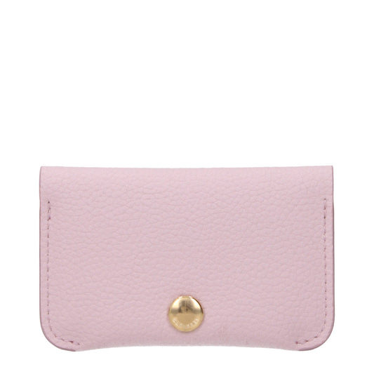 Pink Leather Cardholder