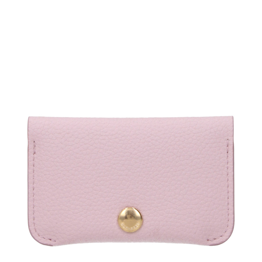 Pink Leather Cardholder