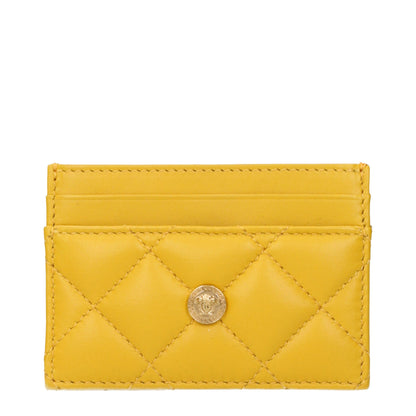 Yellow Leather Cardholder
