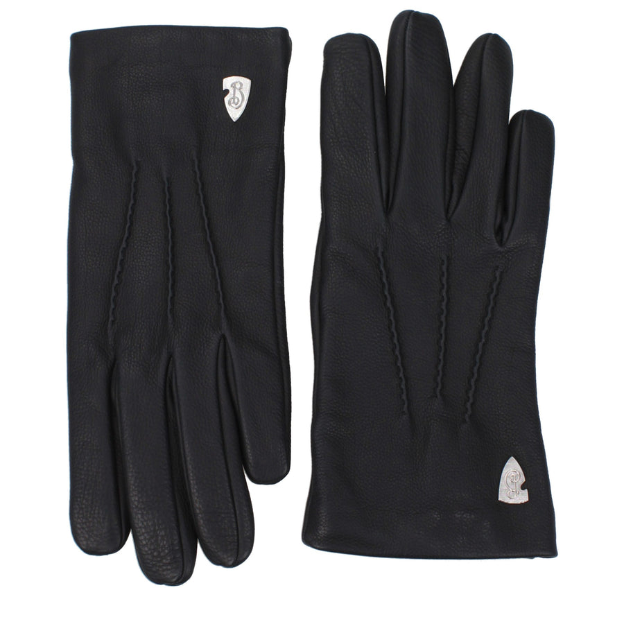 Black Leather Gloves
