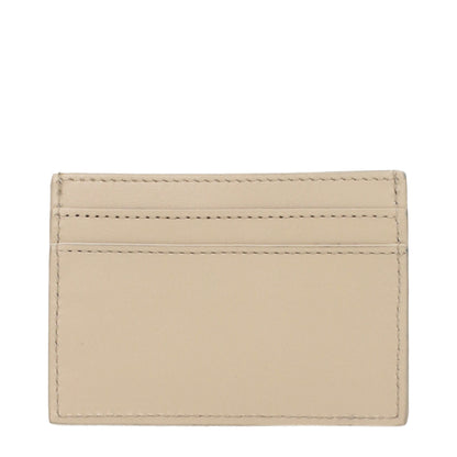 Beige Leather Cardholder