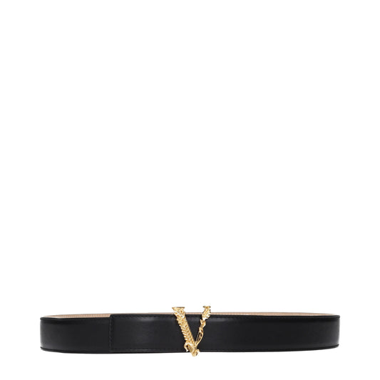 Black Leather Regular Belt