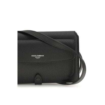 Black Calf Leather Bos Taurus Shoulder Bag