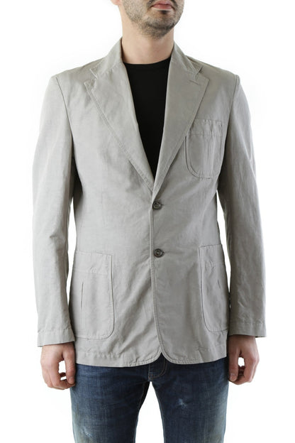 Gray Polyester Blazer
