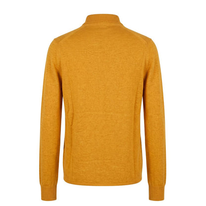 Orange Silk Men Sweater