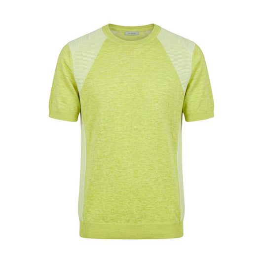 Green Linen Men Sweater