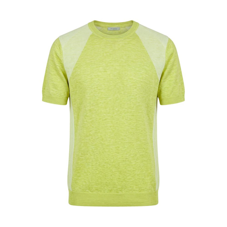 Green Linen Men Sweater