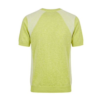 Green Linen Men Sweater