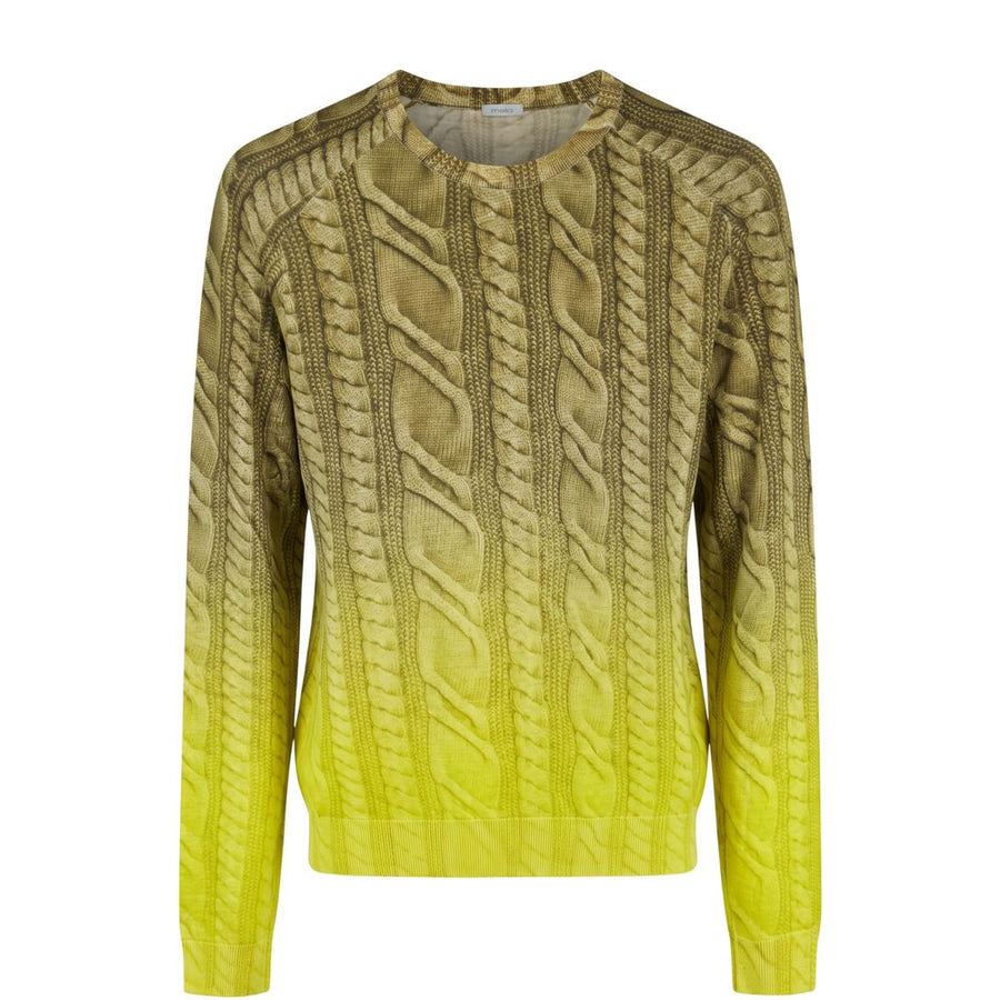 Green Wool Men's Sweater