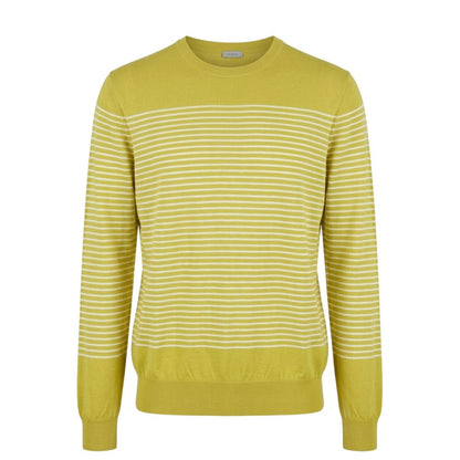 Green Cotton Men's Sweater