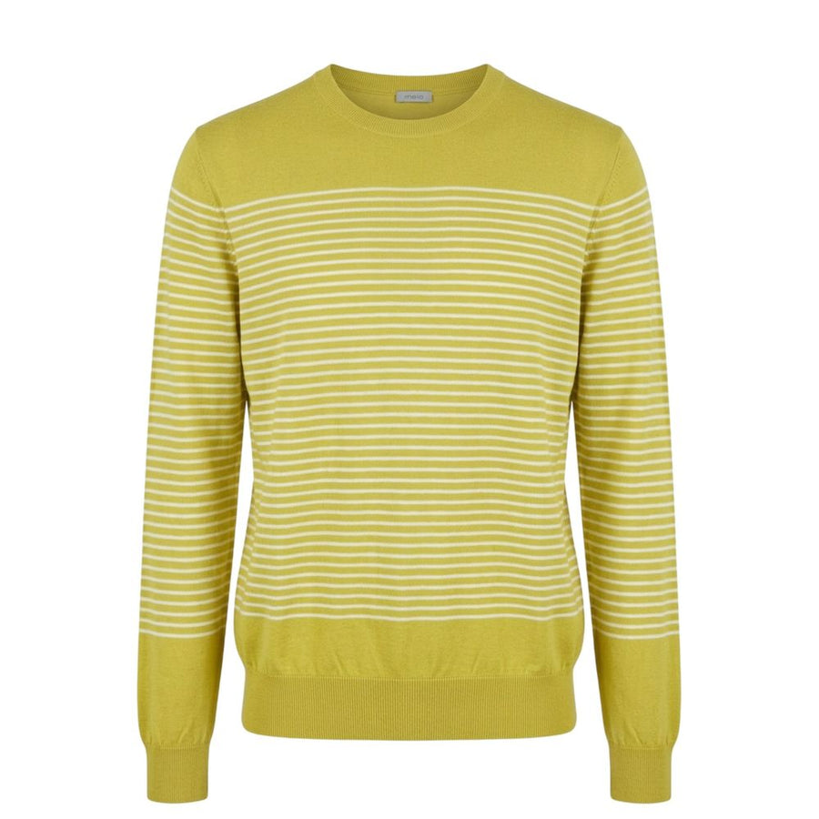 Green Cotton Men's Sweater