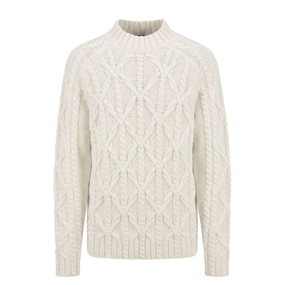 White Cotton Men's Sweater