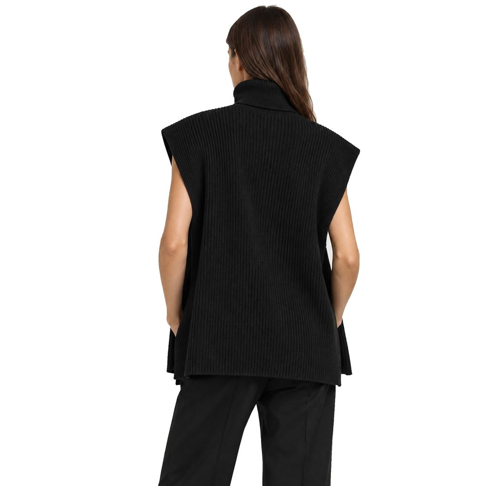 Black Cashmere Waistcoat