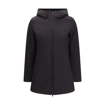 Black Polyester Parka