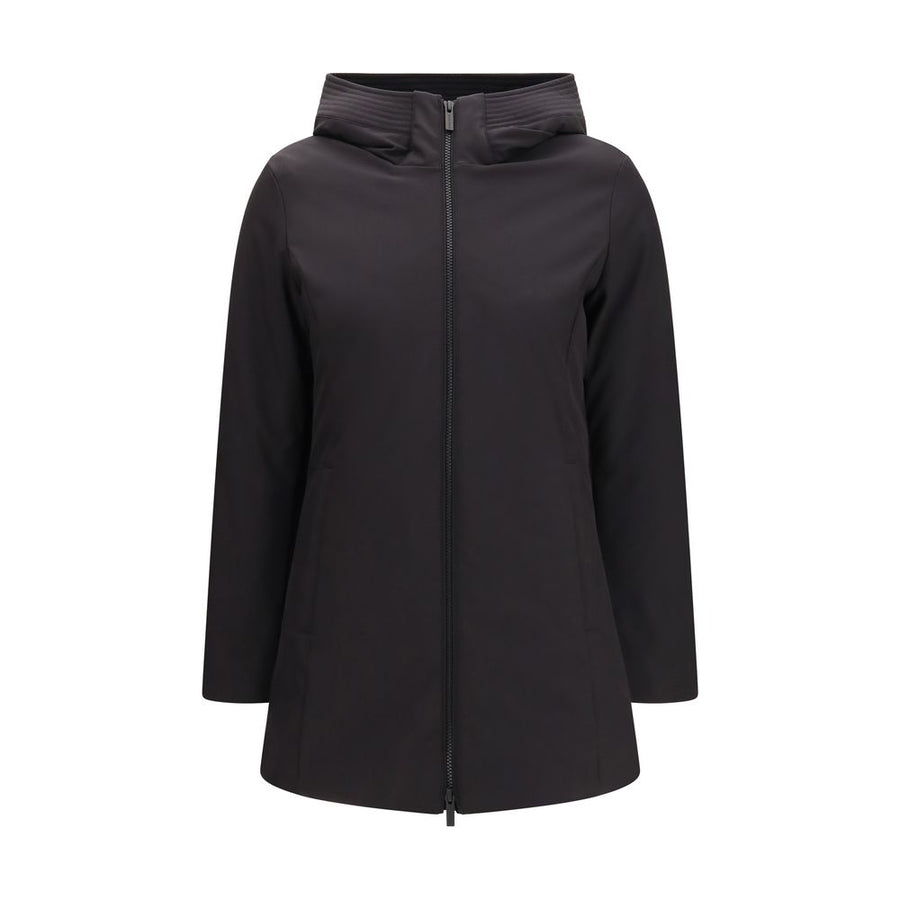 Black Polyester Parka