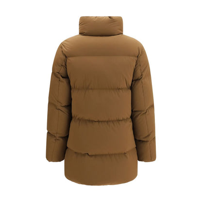 Brown Goose Down Full-Length Jacket