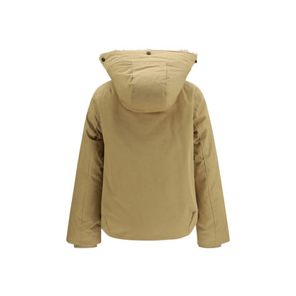 Beige Cotton Parka
