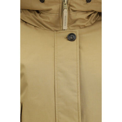 Beige Cotton Parka