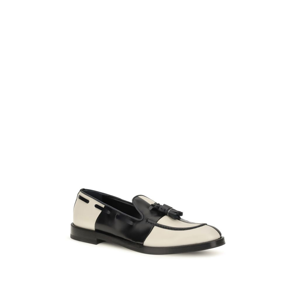 Multicolor Calf Leather Bos Taurus Slip-On Loafers