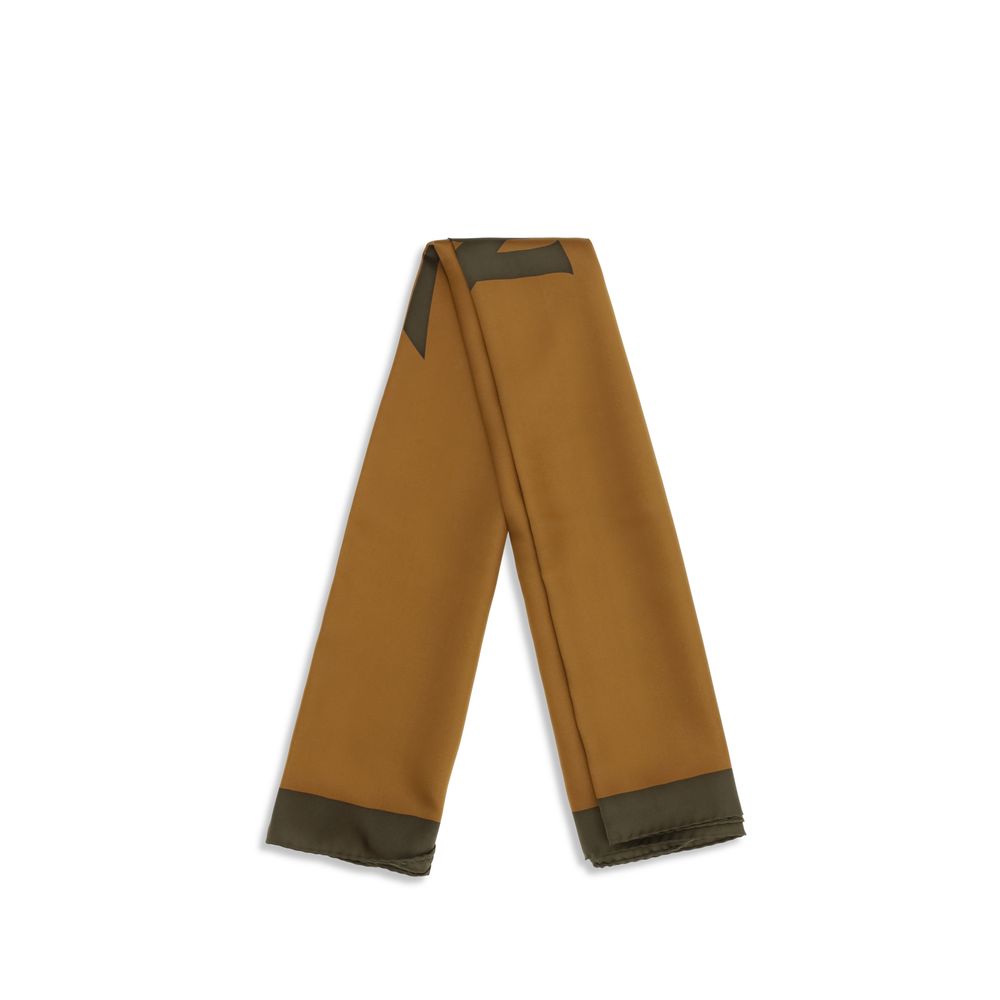 Brown Silk Scarf